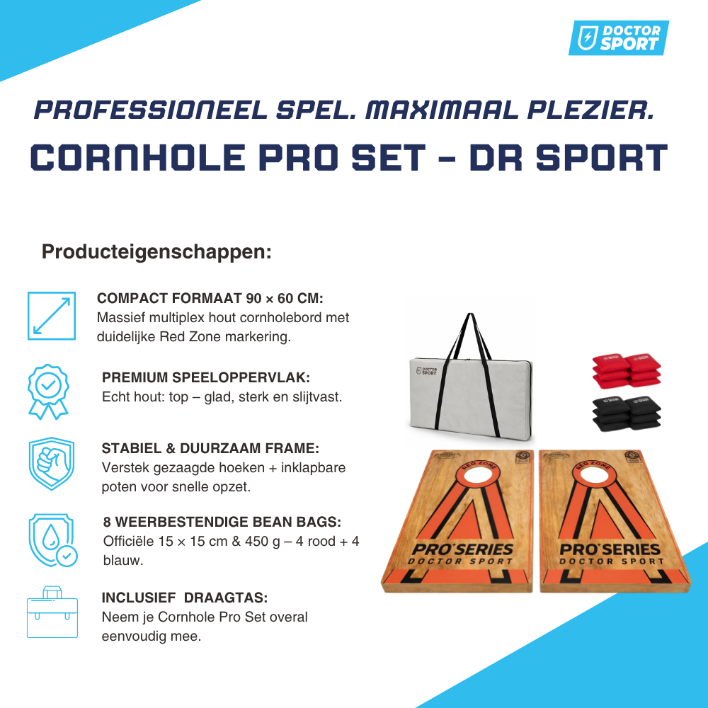 Cornhole Pro+ Set 90x60 cm