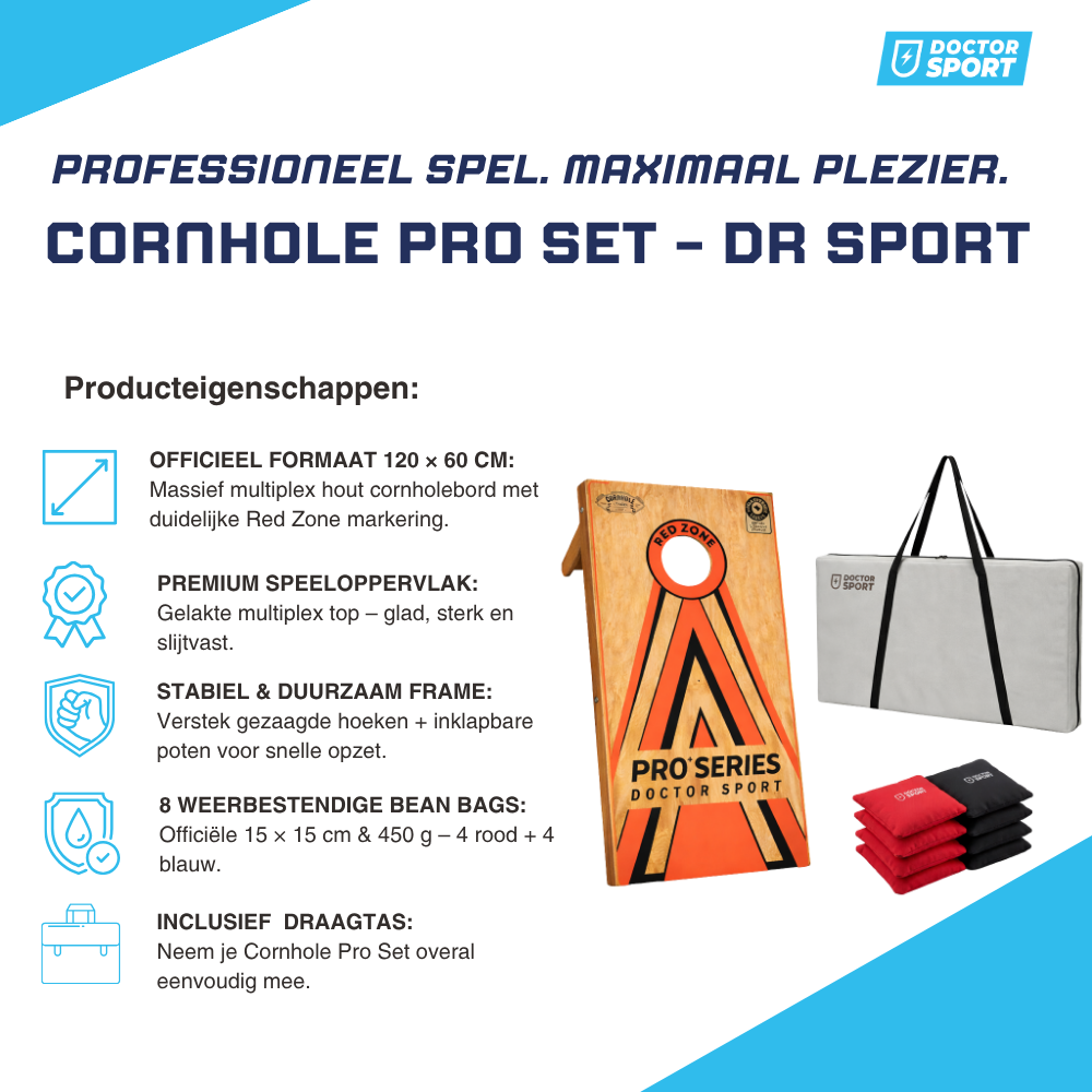 Cornhole Pro+ Set 120x60 cm