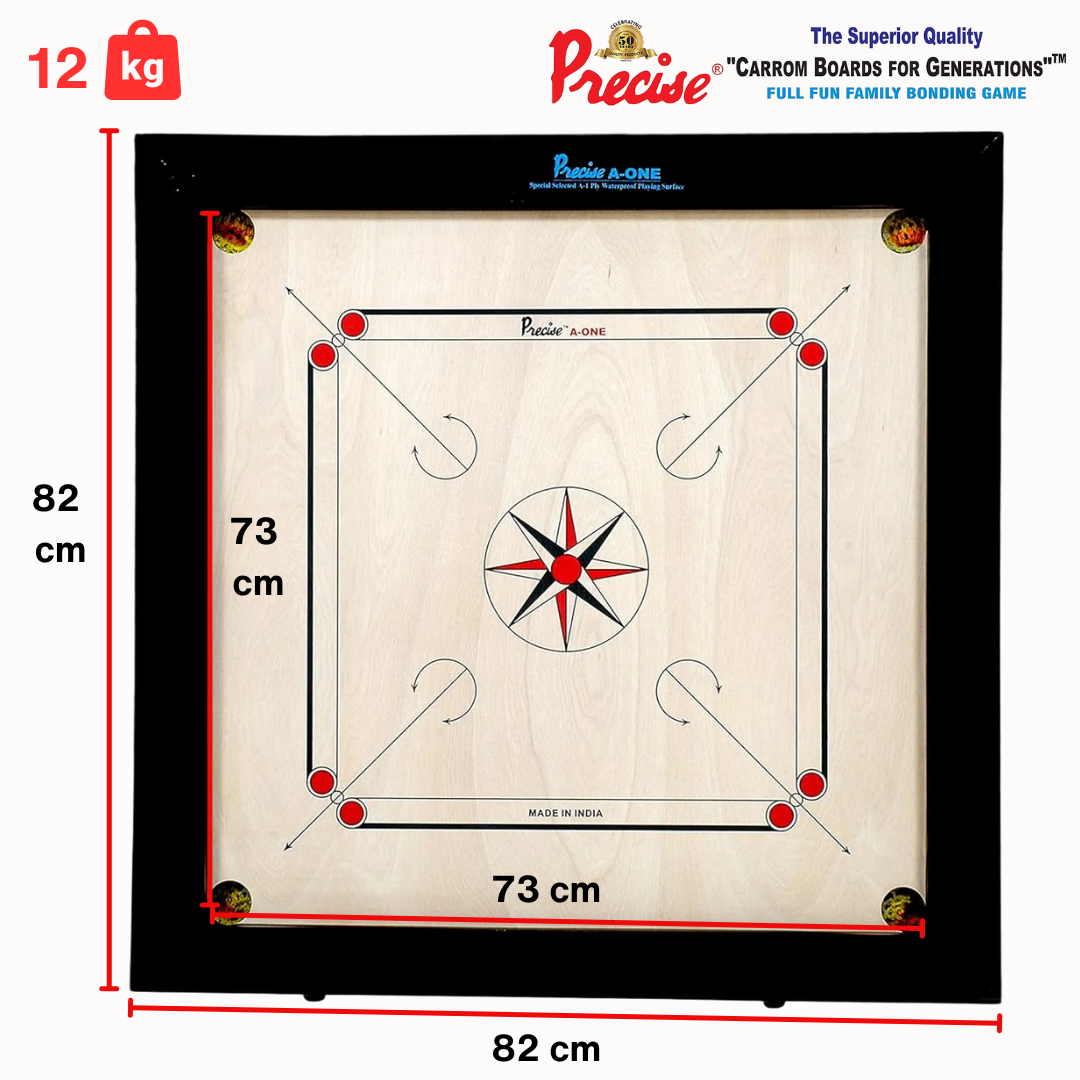 Precise prof Carrom - Ama-One 8 mm - 12 kg. - compleet - Toernooi geschikt