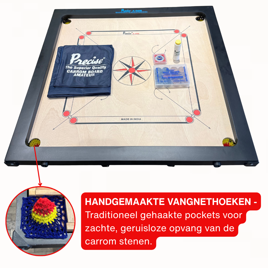 Precise prof Carrom - Ama-One 8 mm - 12 kg. - compleet - Toernooi geschikt