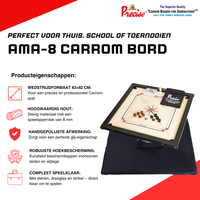 Precise prof Carrom - Ama-One 8 mm - 12 kg. - compleet - Toernooi geschikt