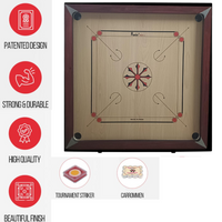 Precise Carrom - Original 6 kg. 9mm Profi -  Nr.1 Carrom Manufacturer - Incl. draagtas