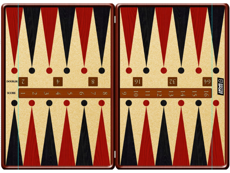 XXL Backgammon - 240x180cm of 160x120cm - Inclusief houten dobbelstenen