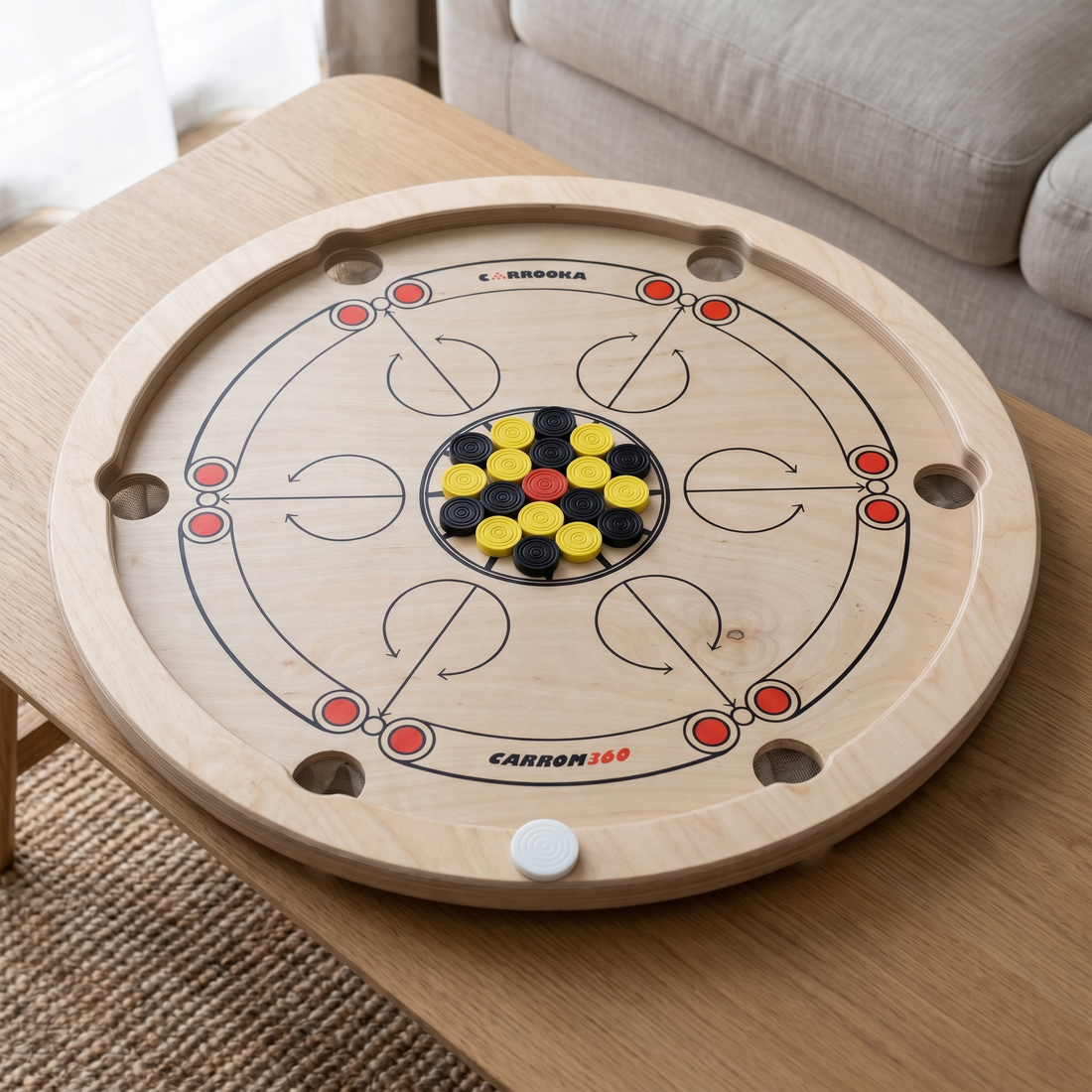 Carrooka Carrom 360 draaibordspel