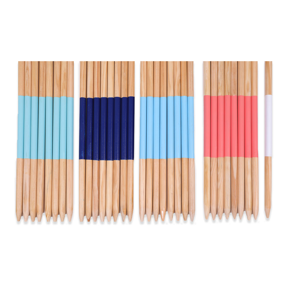 XXL Mega Mikado - 150 cm Pick Up Sticks - FSC-Pijnhout - In Luxe Tas