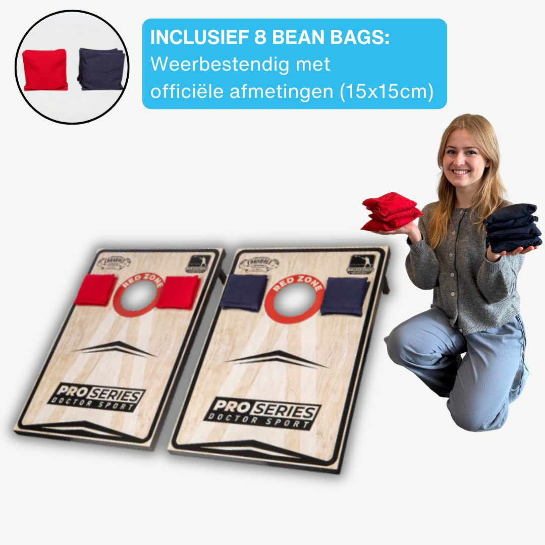 Dr Sport - Cornhole Pro Series - Double Board 90 x 60cm Set met 8 Bean Bags en Draagtas