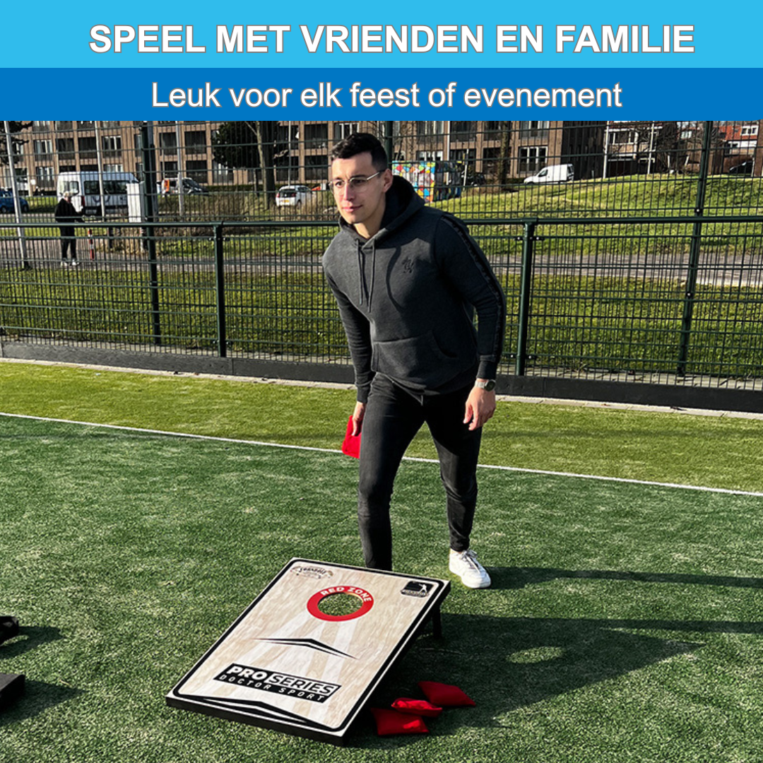 Dr Sport - Cornhole Pro Series - Double Board 90 x 60cm Set met 8 Bean Bags en Draagtas