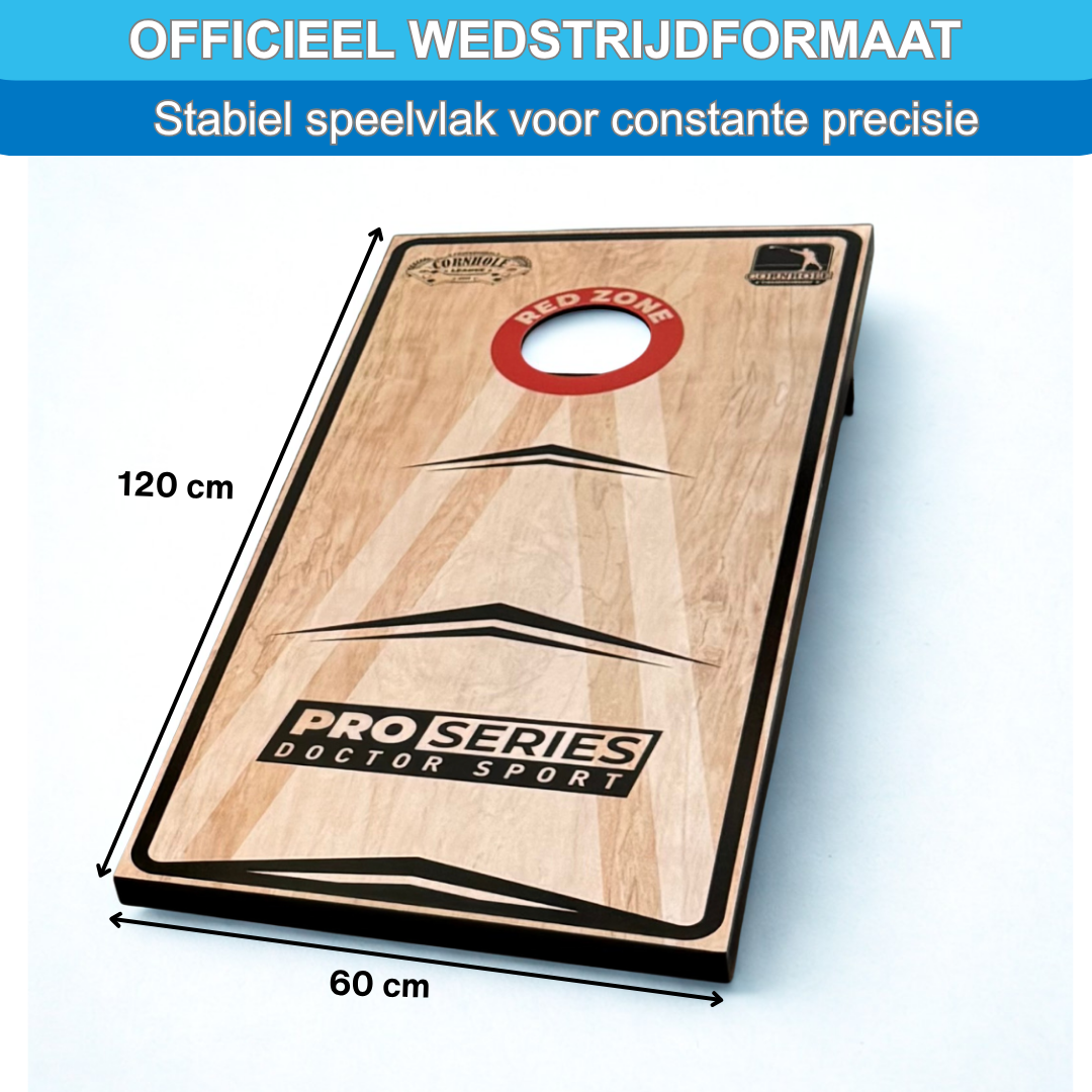 Dr Sport - Cornhole Pro Series - 120 x 60cm Set met 8 Bean Bags en Draagtas