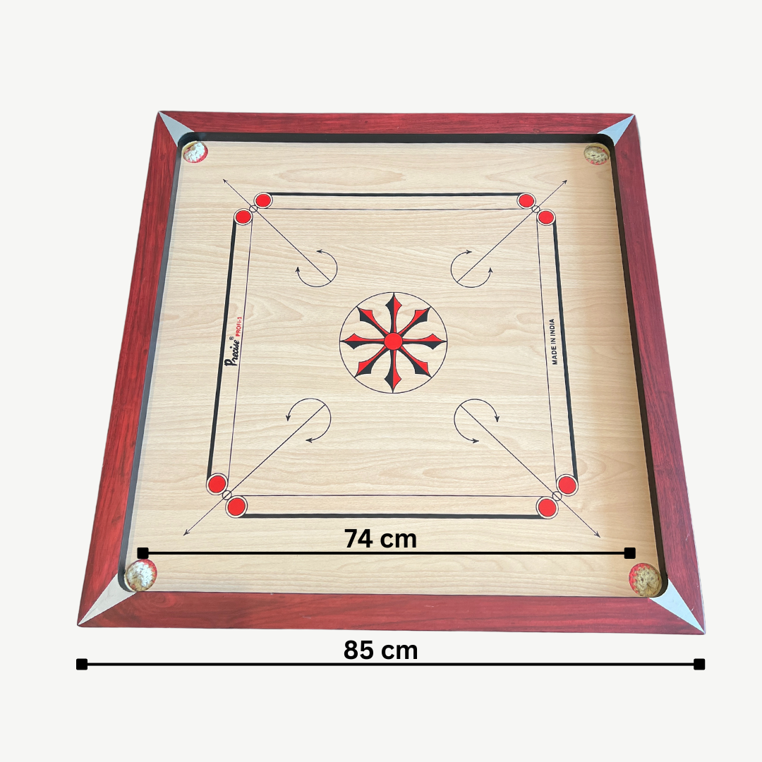 Precise Carrom - Original 6 kg. 9mm Profi -  Nr.1 Carrom Manufacturer - Incl. draagtas