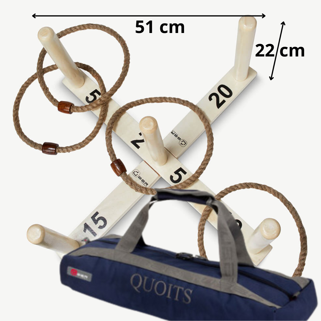 Ringwerpen - Quoits - In Nette Tas - Made in India - Designed in England