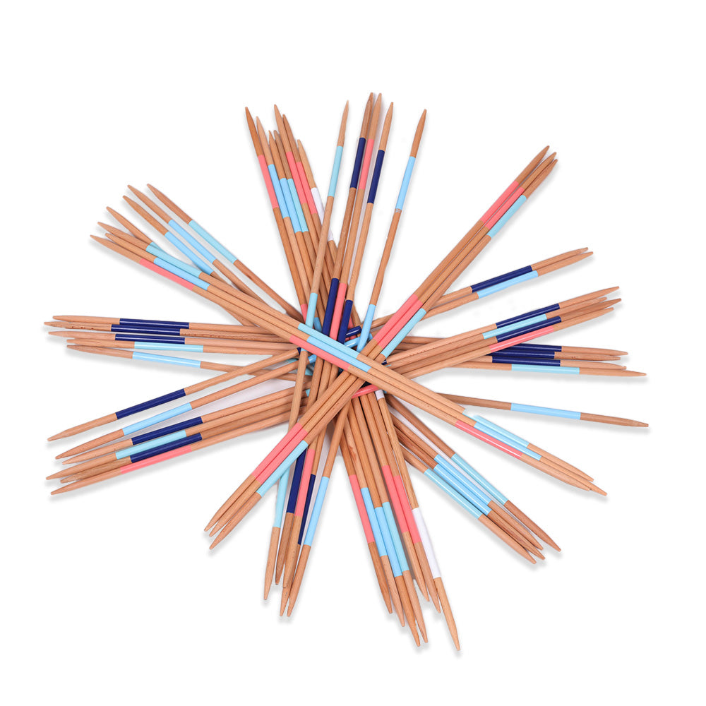 XXL Mega Mikado - 150 cm Pick Up Sticks - FSC-Pijnhout - In Luxe Tas