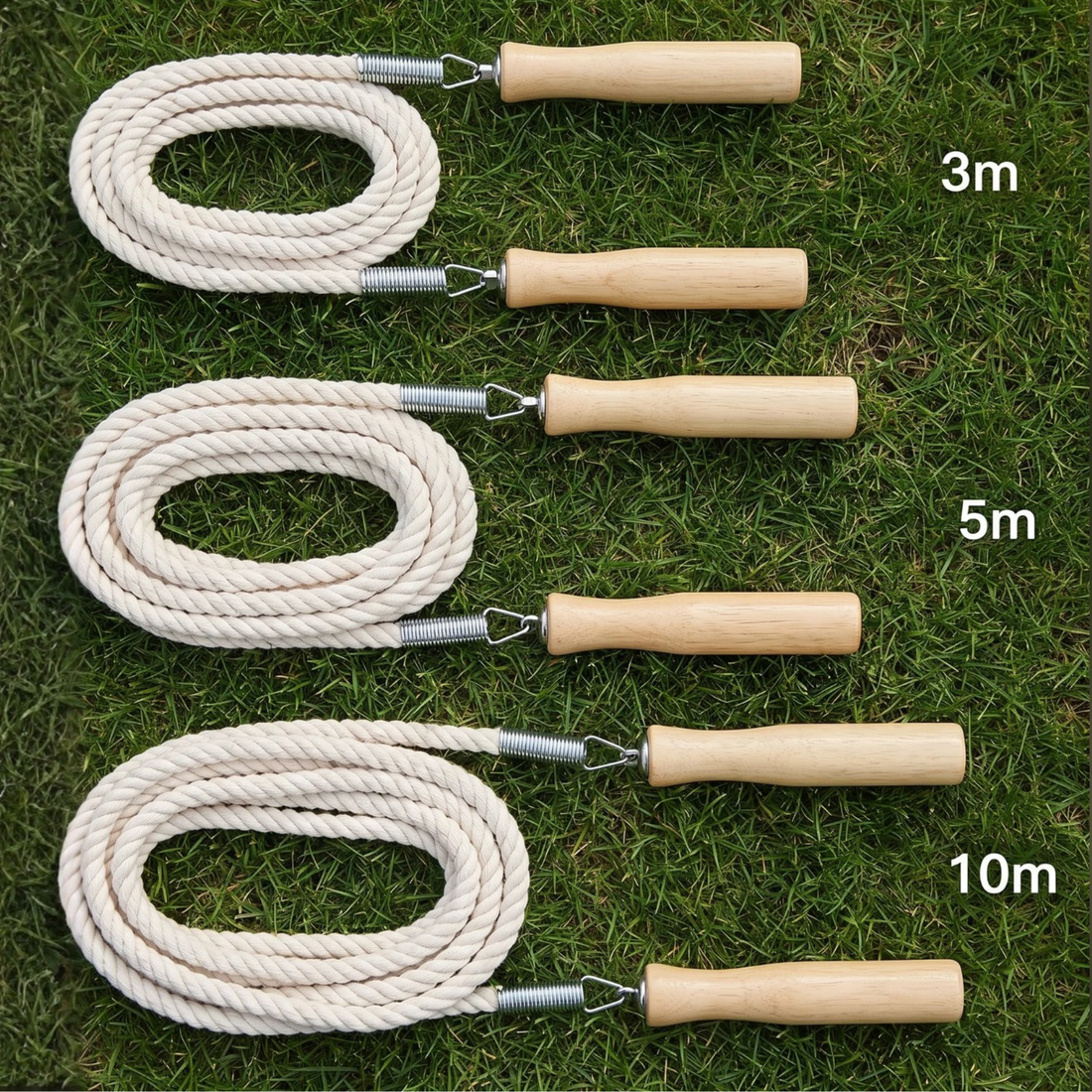 Springtouw Houten Handvatten