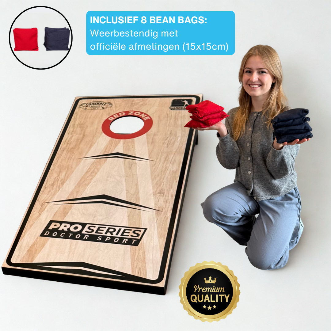 Dr Sport - Cornhole Pro Series - 120 x 60cm Set met 8 Bean Bags en Draagtas