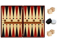XXL Backgammon - 240x180cm of 160x120cm - Inclusief houten dobbelstenen