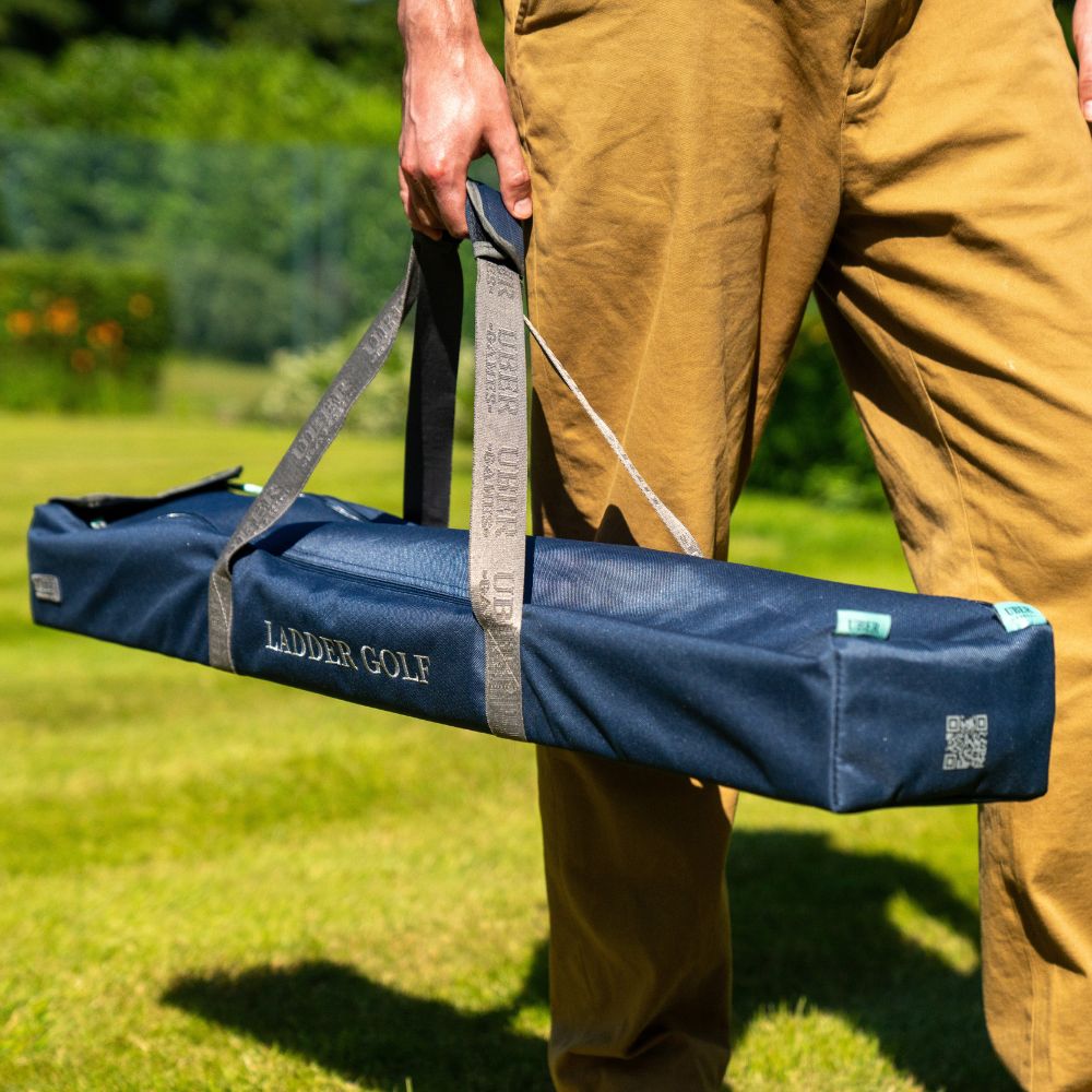 Prof. Laddergolf Spinladder Set - Rood / Blauw - Echte Golf Bolas - in luxe tas