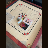 Precise Carrom - Original 6 kg. 9mm Profi -  Nr.1 Carrom Manufacturer - Incl. draagtas