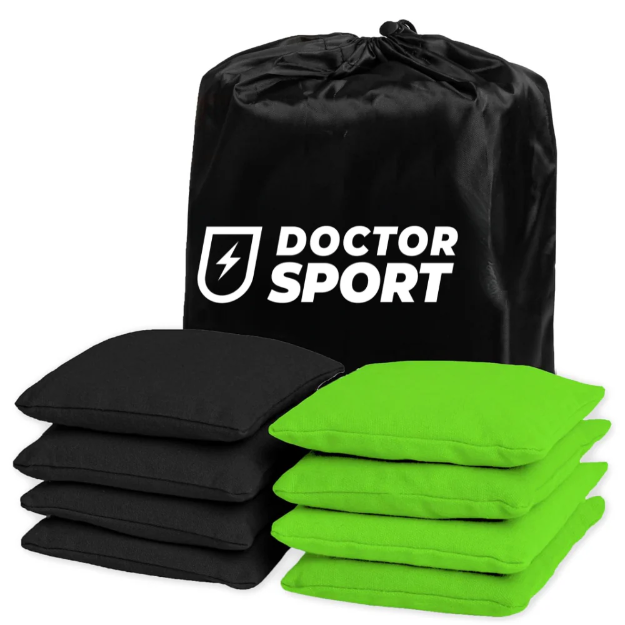 DOCTOR Sport Cornhole Bean Bags 8 stuks (4+4) – 15x15 cm – 400 g – All-weather