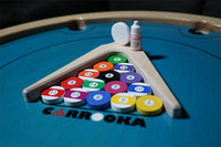 Carrooka Pool 8 fiches in poolbal-look met flesje startpoeder