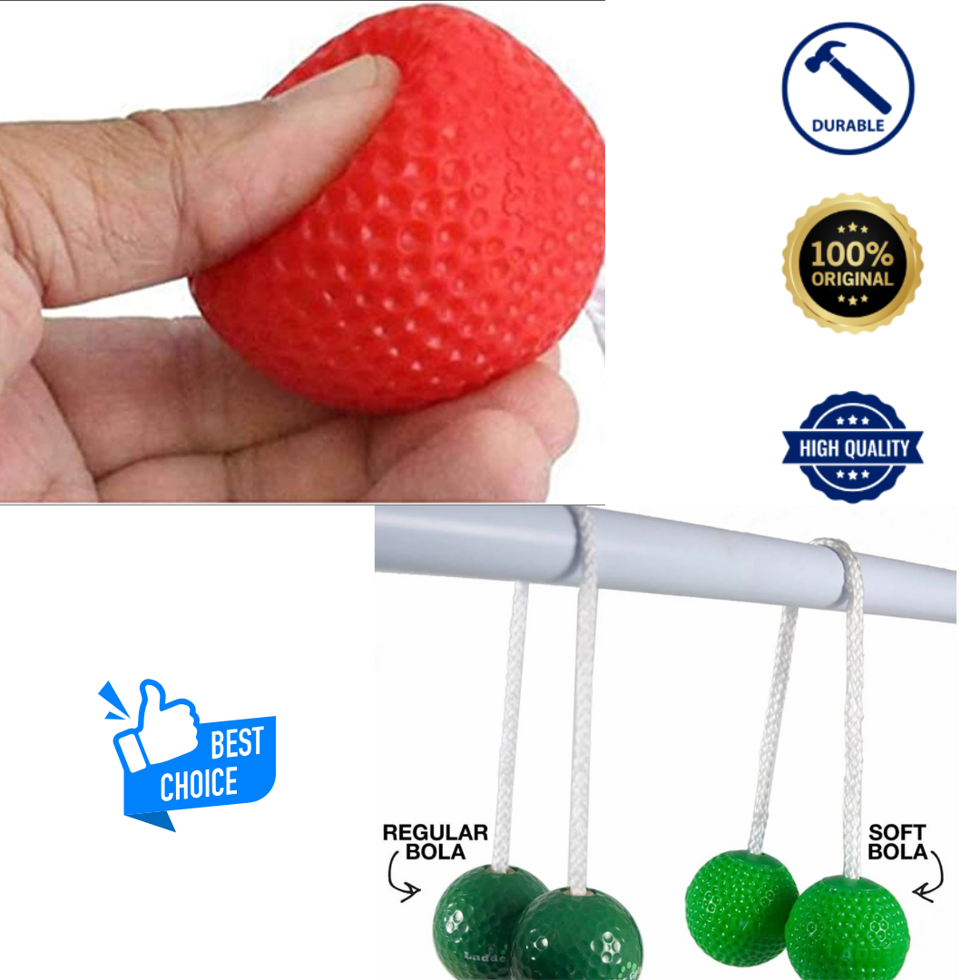 Prof. Laddergolf Spinladder Set - Zwart / Wit - SOFT Golf Bolas - in luxe tas