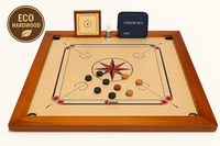Carrom Board Set - 7 KG - 74 x 74cm - ECO Hardhout