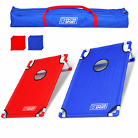 Dubbele USA Cornhole Set - Blauw/Rood - In Draagtas - Compleet en Prof.