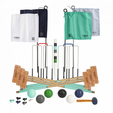 Professionele Croquet Set - 6 Spelers - Hardhout - Designed in England - India produced