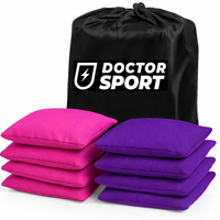 DOCTOR Sport Cornhole Bean Bags 8 stuks (4+4) – 15x15 cm – 400 g – All-weather