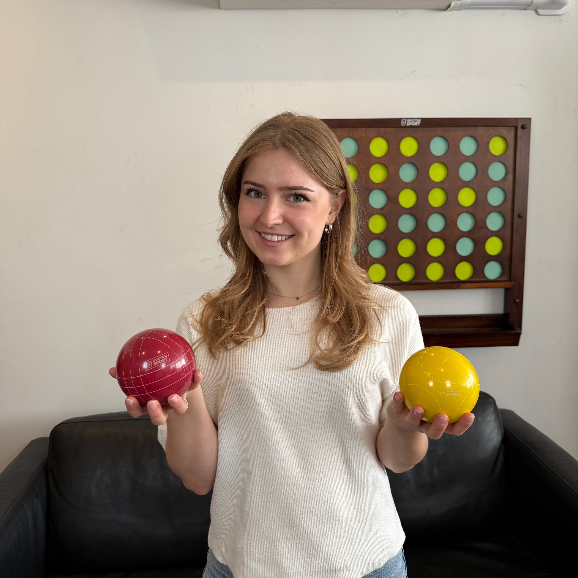 Bocce (als bowls en petanque) - Profi 10 cm - 8 kg in mooie draagtas