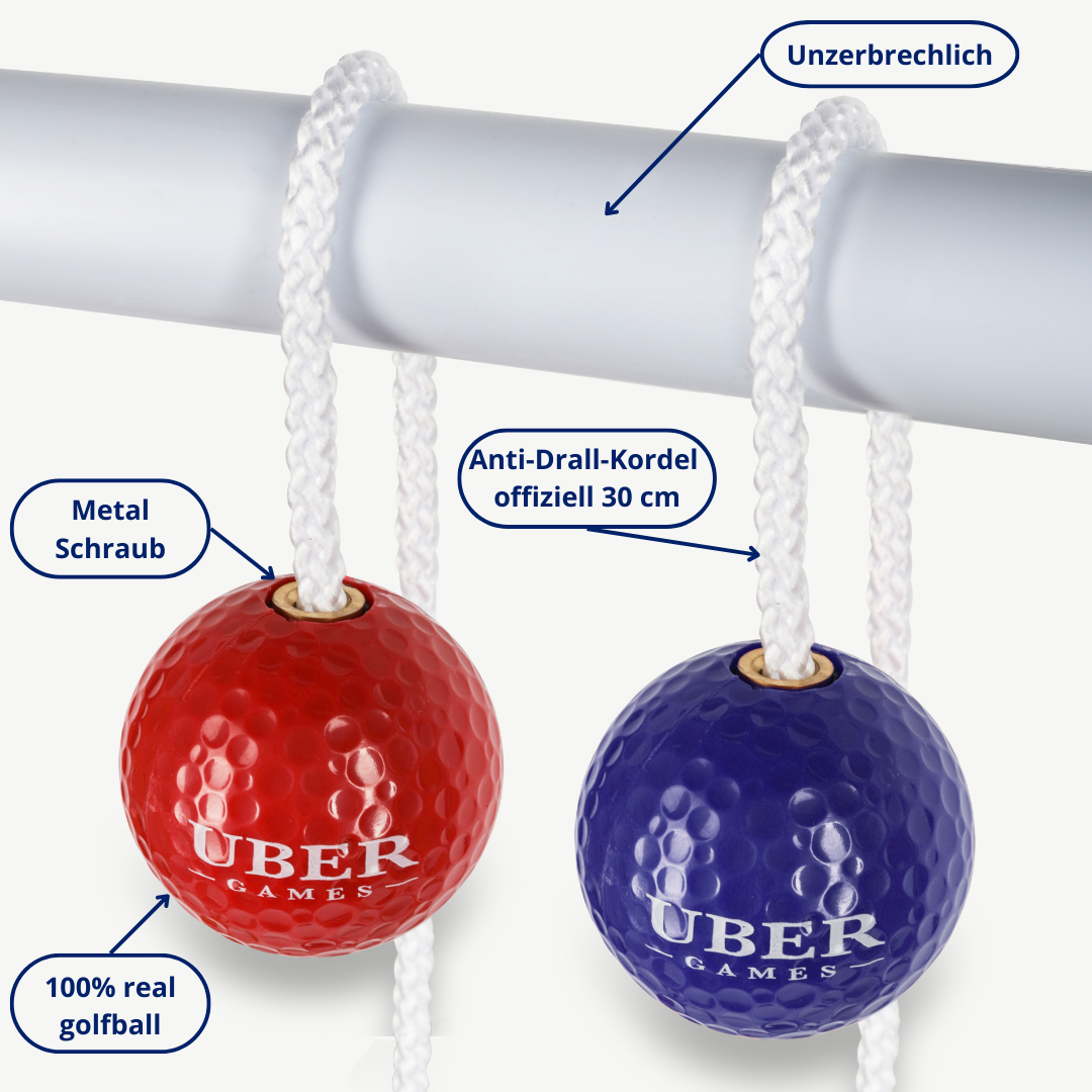 Profi Original 2024 Laddergolf Spel - Topkwaliteit Werpspel - met 4 sets officiële Golf Bolas - Inclusief Luxe Draagtas