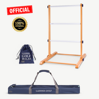 Prof. Laddergolf Spinladder Set - Zwart / Wit - Echte Golf Bolas - in luxe tas