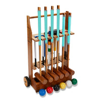 Engelse Tuin Croquet Set - 6 Persoons - Hardhout - Designed in England - Uniek