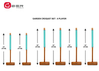Engelse Tuin Croquet Set - 6 Persoons - Hardhout - Designed in England - Uniek