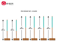 Professionele Croquet Set - 6 Spelers - Hardhout - Designed in England - India produced