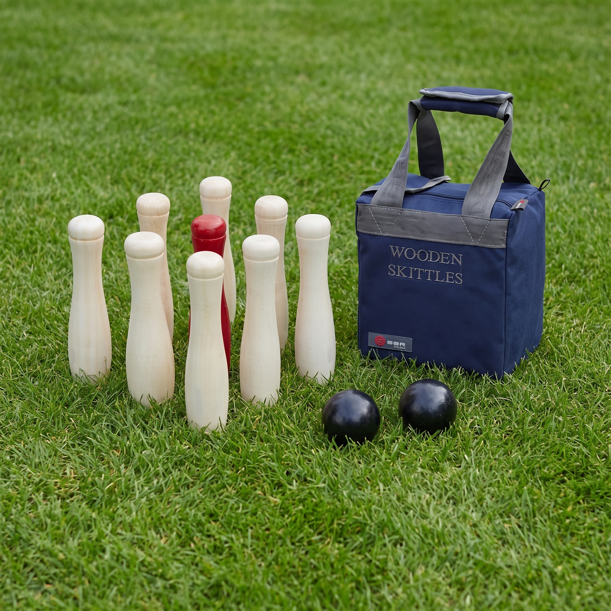 Hardhouten Bowling Set