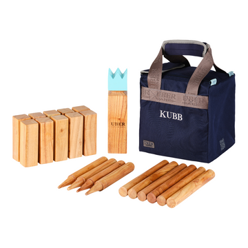 Kubb - Compact Set - ECO Hardhout - Inclusief Stevige Tas