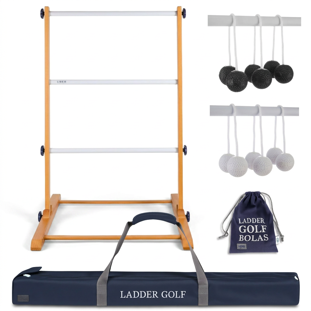 Laddergolf Set Zwart/Wit -  Soft Bolas - foto 1