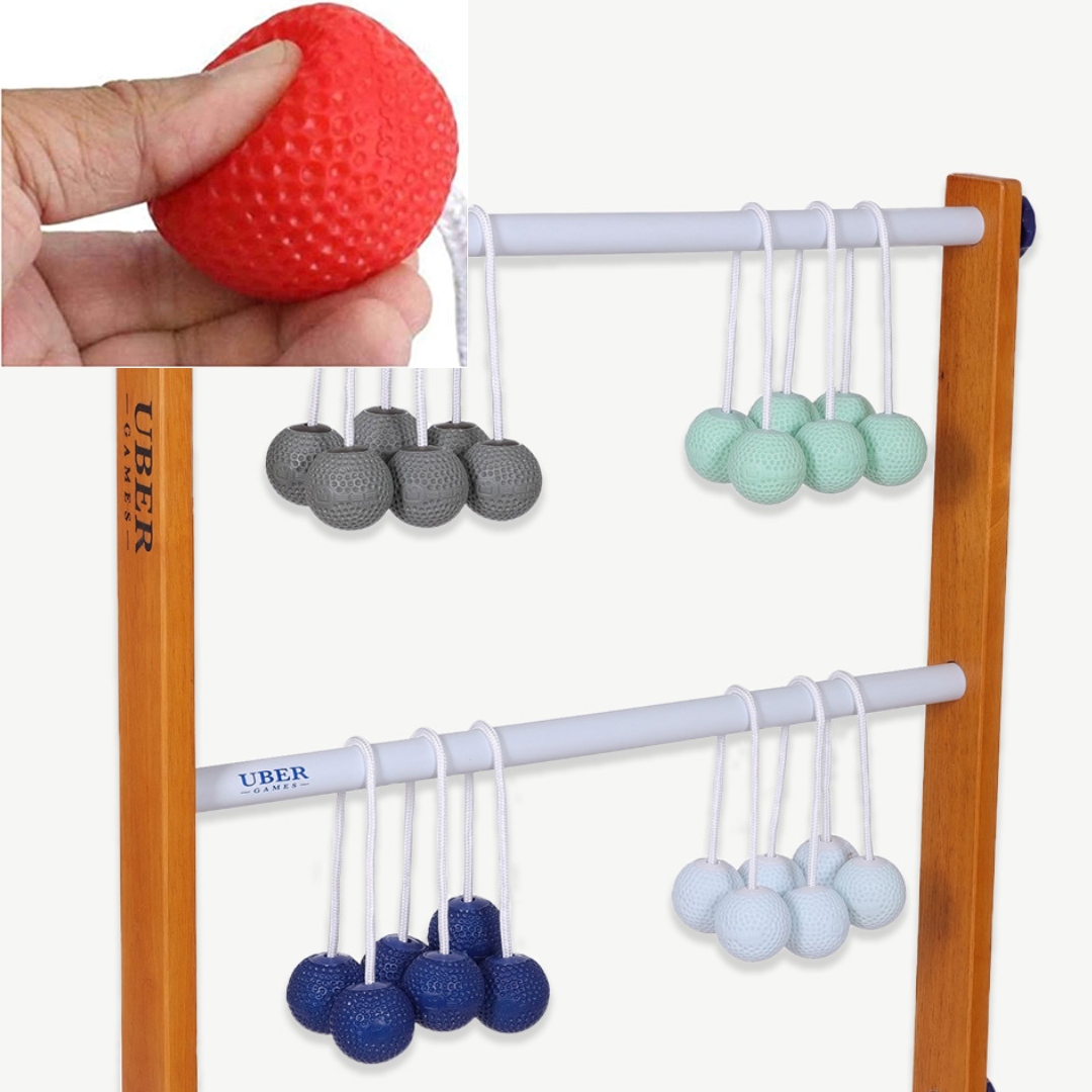 Profi Original 2024 Laddergolf Spel - Topkwaliteit Werpspel - met 4 sets officiële SOFT Golf Bolas - Inclusief Luxe Draagtas