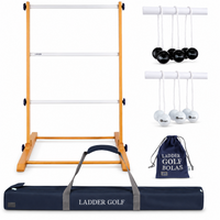 Laddergolf Set Zwart/Wit