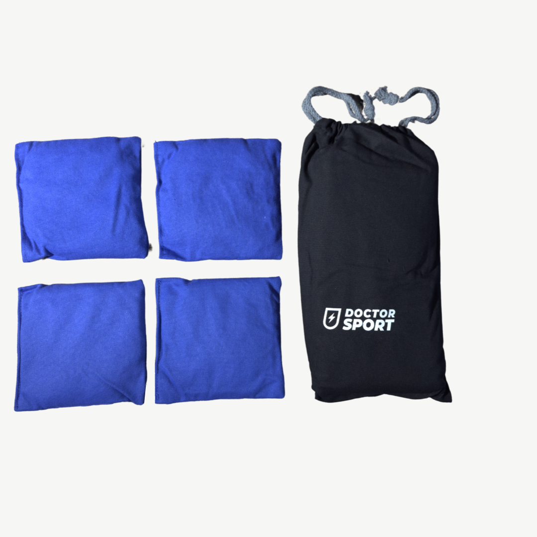 Dr Sport - Set van 4 x Blauwe Cornhole Bean Bags