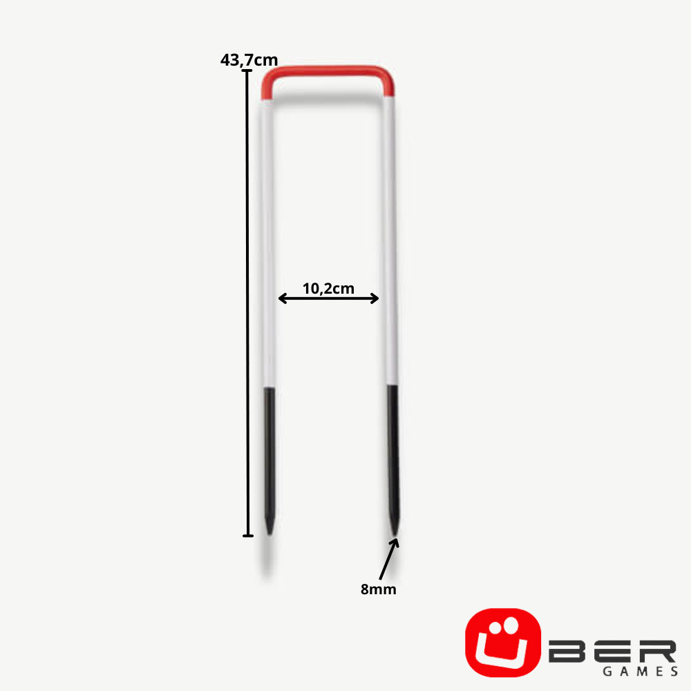 Croquet Poorten - 8 mm Dik Staal - 6 Stuks