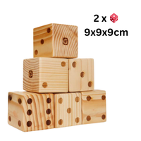 Mens-Ludo-Je-Niet XXL 4 spelers- speelveld van 100x100 cm tot 500x500 cm - met dobbelstenen en pionnen!