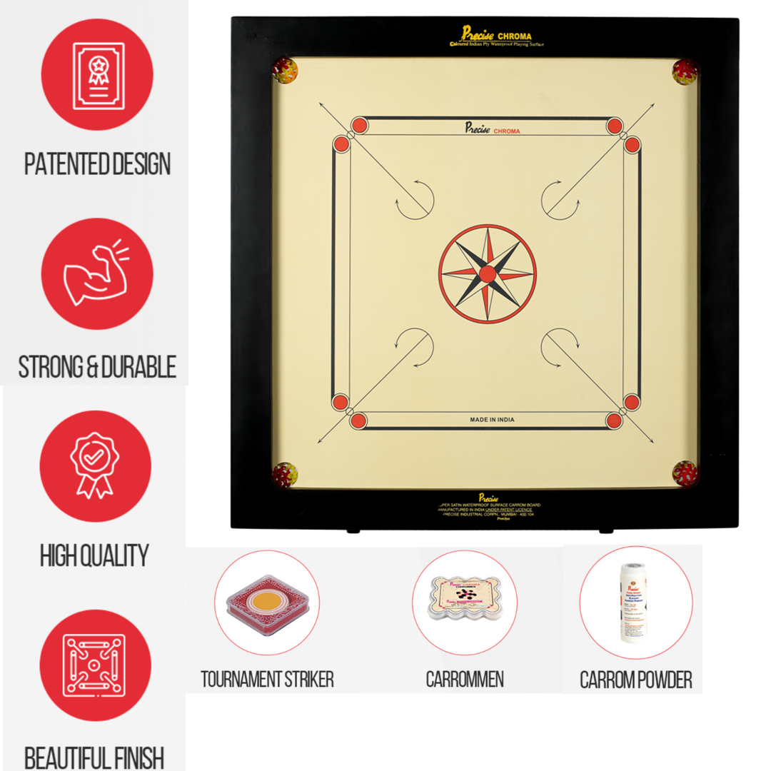 Precise prof Carrom - Ama-One 8 mm - 12 kg. - compleet - Toernooi geschikt