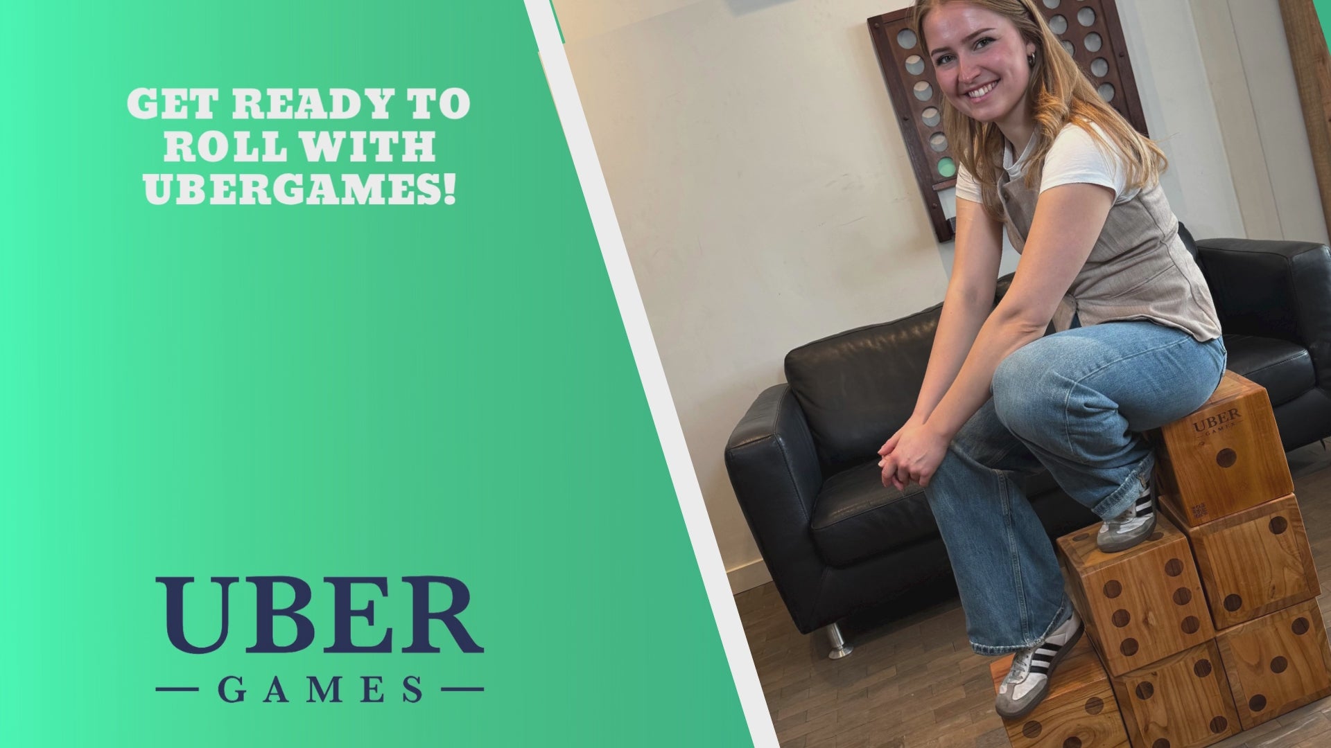 Ubergames Houten Dobbelstenen – 6 stuks – 9 cm / 15 cm / 21 cm – Eco Hout + Luxe Draagtas