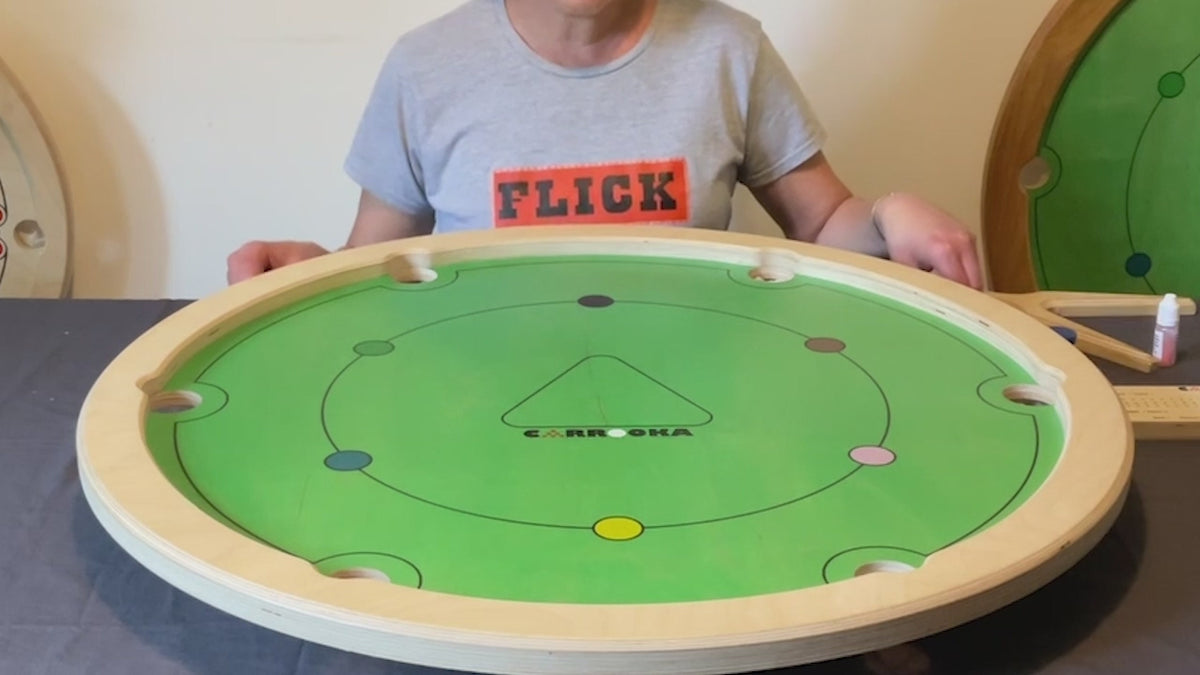 Video van het Carrooka draaibordspel in actie