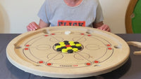 Video van het Carrooka Carrom360 draaibord in actie