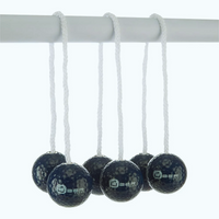 Prof. Laddergolf Spinladder Set - Zwart / Wit - Echte Golf Bolas - in luxe tas