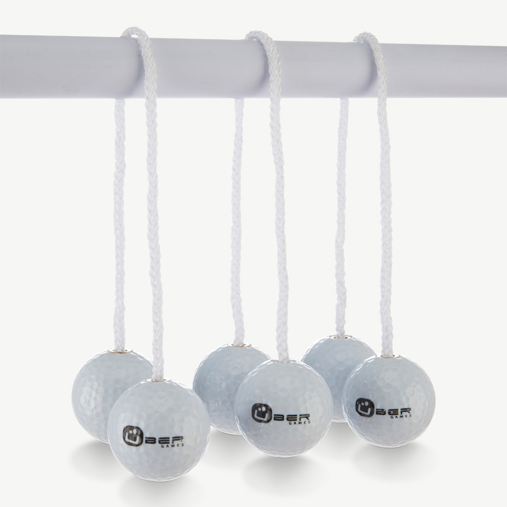 Prof. Laddergolf Spinladder Set - Zwart / Wit - Echte Golf Bolas - in luxe tas