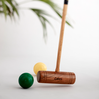 Engelse Tuin Croquet Set - 4 Persoons - Hardhout