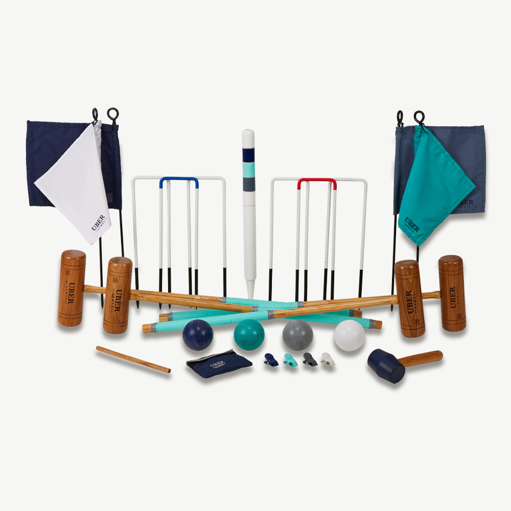 Professionele Croquet Set - 4 Spelers - Hardhout - Designed in England
