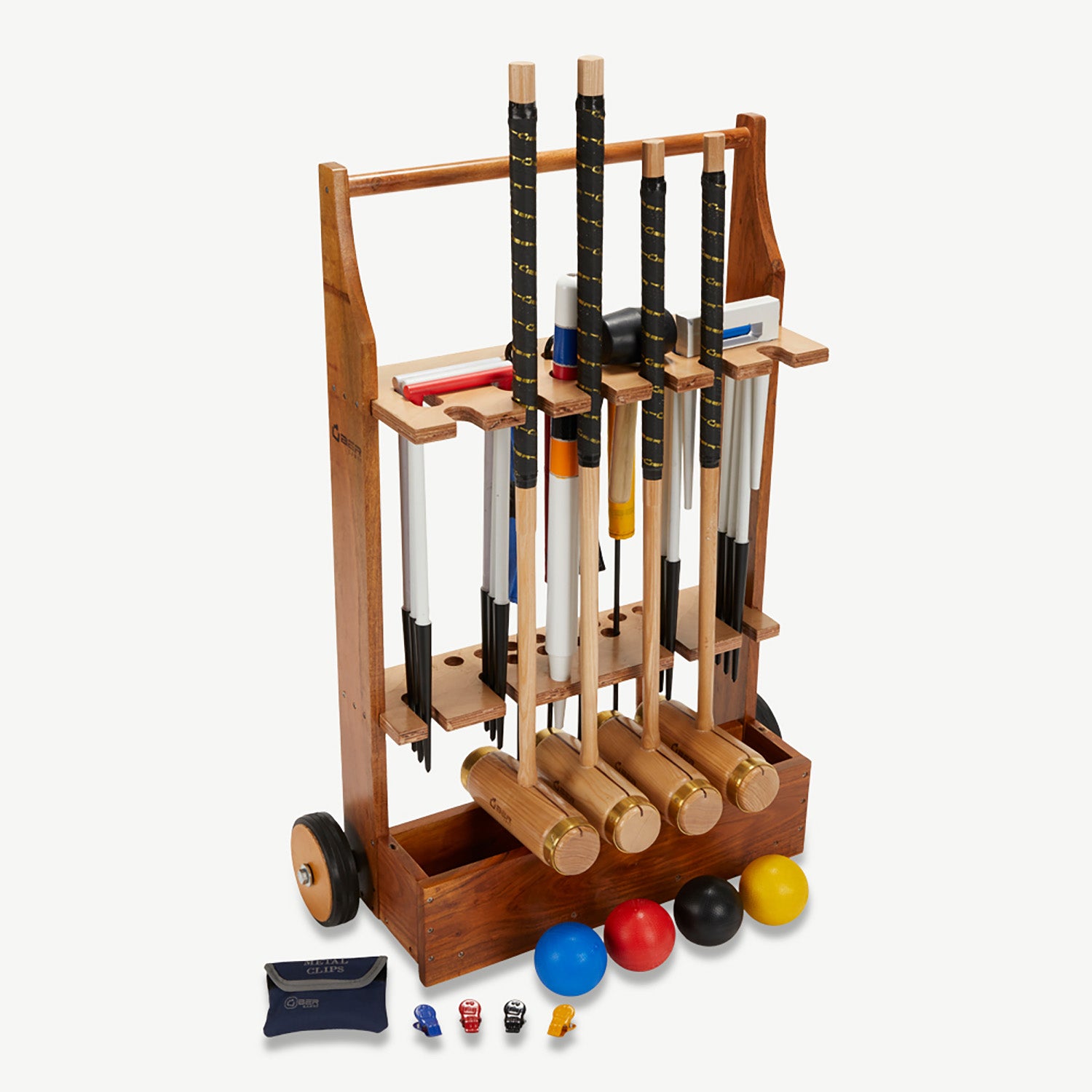 Houten Croquet Trolley - Made in India